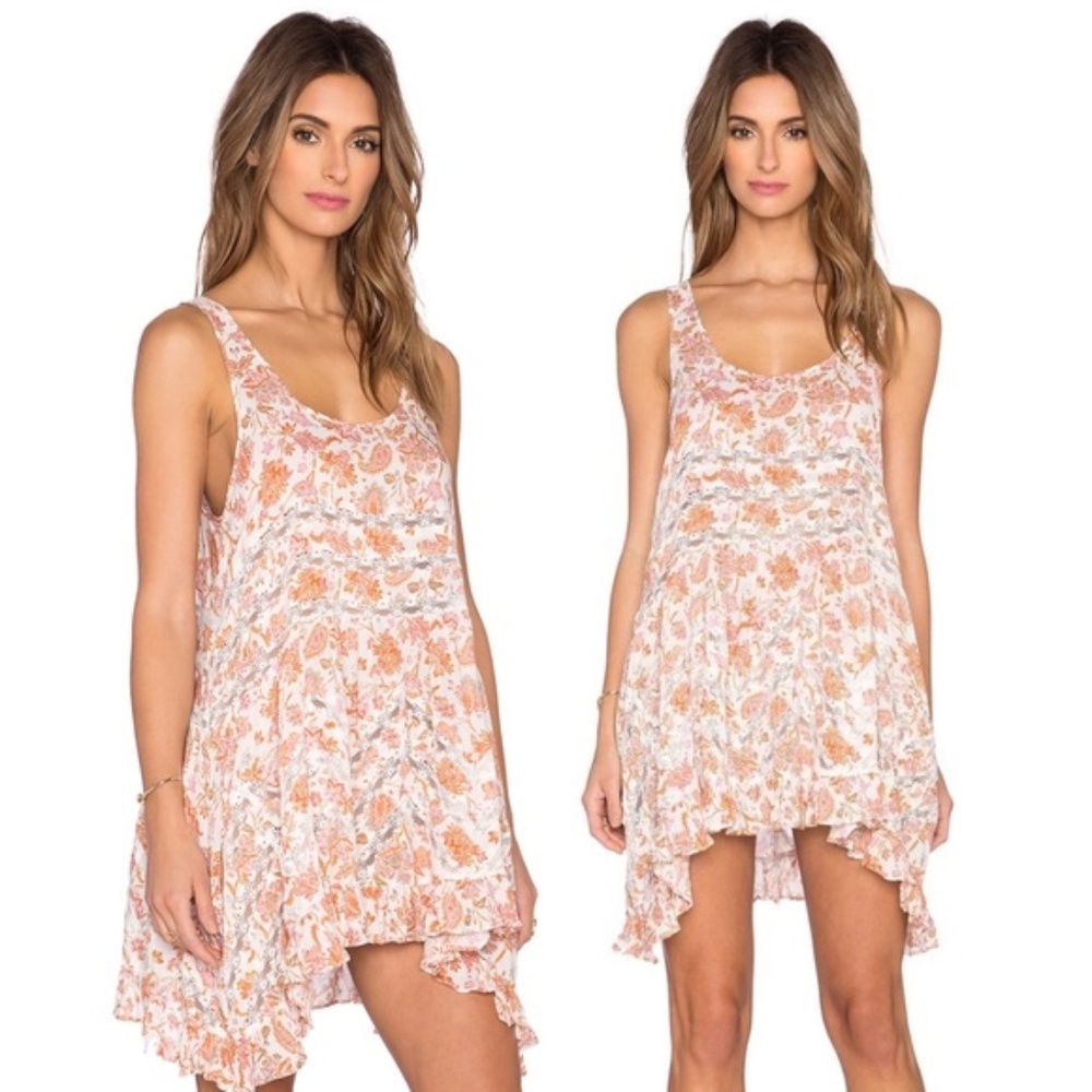 Free People Voile and Lace Slip Size L